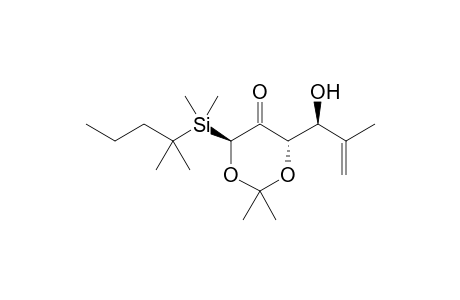 (S,S,S')-4-(Dimethyl-tert-hexylsilyl)-2,2-dimethyl-6-(1-hydroxy-2-methylprop-2-enyl)-1.3-dioxan-5-one