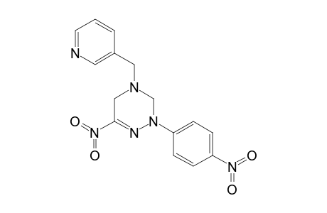 1,2,4-Triazine, 2,3,4,5-tetrahydro-6-nitro-2-(4-nitrophenyl)-4-(3-pyridylmethyl)-