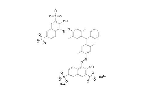Dibarium 3-hydroxy-4-({4-[{4-[(2-hydroxy-3,6-disulfonato-1-naphthyl)diazenyl]-2,5-dimethylphenyl}(phenyl)methyl]-2,5-dimethylphenyl}diazenyl)-2,7-naphthalenedisulfonate