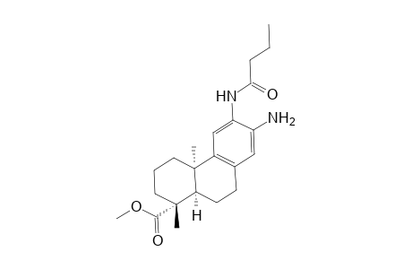 Methyl (1R,4aR,10aR)-6-butyramido-1,4a-dimethyl-7-amino-1,2,3,4,4a.9,10,10a-octahydrophenanthrene-1-carboxylate