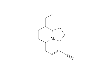 8-Ethyl-5-(pent-2'-en-4'-yn-1'-yl)indolizidine