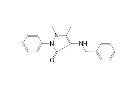4-(Benzylamino)-1,5-dimethyl-2-phenyl-1,2-dihydro-3H-pyrazol-3-one