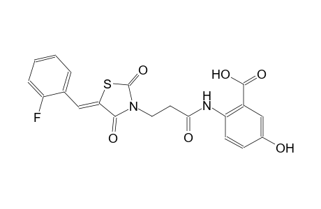 benzoic acid, 2-[[3-[(5Z)-5-[(2-fluorophenyl)methylene]-2,4-dioxothiazolidinyl]-1-oxopropyl]amino]-5-hydroxy-