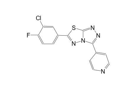 [1,2,4]triazolo[3,4-b][1,3,4]thiadiazole, 6-(3-chloro-4-fluorophenyl)-3-(4-pyridinyl)-