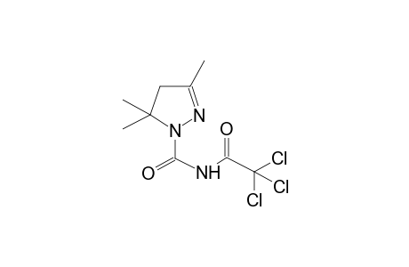1-TRICHLOROACETYLAMINOCARBONYL-3,5,5-TRIMETHYL-2-PYRAZOLINE
