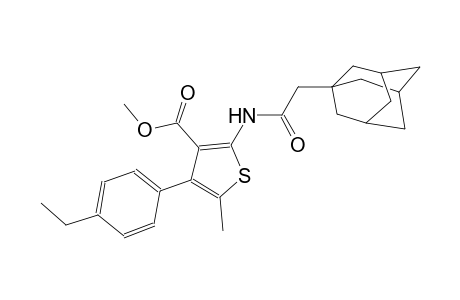 methyl 2-[(1-adamantylacetyl)amino]-4-(4-ethylphenyl)-5-methyl-3-thiophenecarboxylate