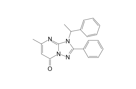 5-methyl-3-(a-methylbenzyl)-2-phenyl-3H-s-triazolo[1,5-a]pyrimidin-7-one