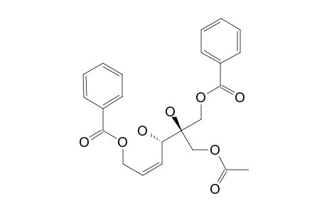 GRANDIUVARIN_B;1,6-DIBENZOYLOXY-2-ACETOXYMETHYL-2-S*,3-R*-DIHYDROXY-HEX-4-(Z)-ENE