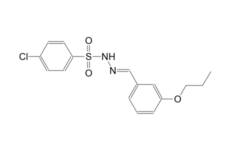 4-chloro-N'-[(E)-(3-propoxyphenyl)methylidene]benzenesulfonohydrazide