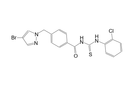 N-{4-[(4-bromo-1H-pyrazol-1-yl)methyl]benzoyl}-N'-(2-chlorophenyl)thiourea