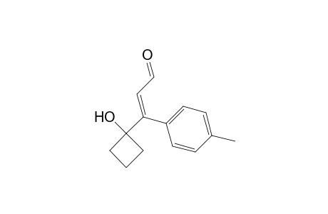 (E)-3-(1-hydroxycyclobutyl)-3-(p-tolyl)acrylaldehyde