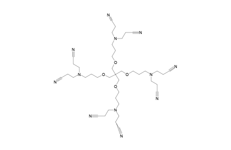 3-[3-[3-[3-(bis(2-cyanoethyl)amino)propoxy]-2,2-bis[3-(bis(2-cyanoethyl)amino)propoxymethyl]propoxy]propyl-(2-cyanoethyl)amino]propionitrile