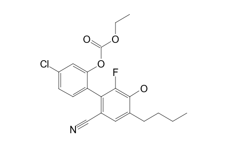 4'-Butyl-5-chloro-6'-cyano-2'-fluoro-3'-hydroxybiphenyl-2-yl ethyl carbonate