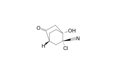 Bicyclo[2.2.2]octane-2-carbonitrile, 2-chloro-1-hydroxy-5-oxo-, (1.alpha.,2.beta.,4.beta.)-