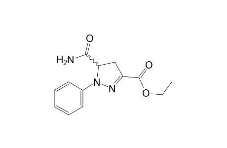 5-crabamoyl-1-phenyl-2-pyrazoline-3-carboxylic acid, ethyl ester