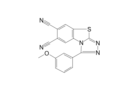 1-(3-Methoxyphenyl)-[1,2,4]triazolo[3,4-b][1,3]benzothiazole-6,7-dicarbonitrile