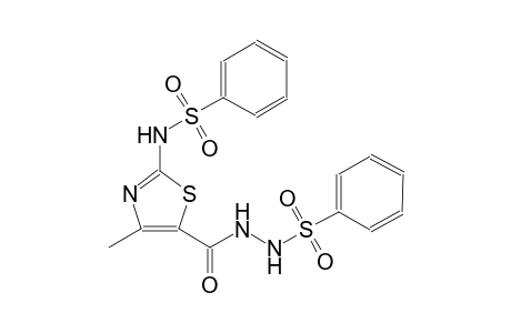N-(4-methyl-5-{[2-(phenylsulfonyl)hydrazino]carbonyl}-1,3-thiazol-2-yl)benzenesulfonamide