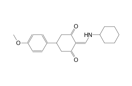 1,3-cyclohexanedione, 2-[(cyclohexylamino)methylene]-5-(4-methoxyphenyl)-