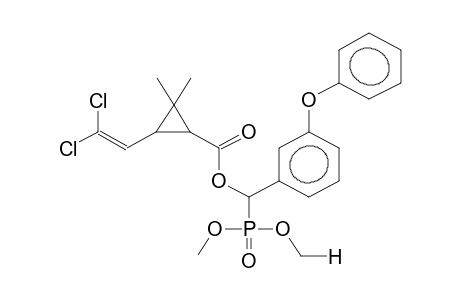 O,O-DIMETHYL[ALPHA-(2-(2',2'-DICHLOROVINYL)-3,3-DIMETHYLCYCLOPROPYLCARBOXY)-META-PHENOXYBENZYL]PHOSPHONATE