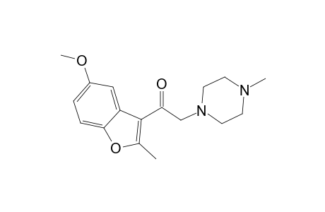 1-(5-Methoxy-2-methyl-1-benzofuran-3-yl)-2-(4-methyl-1-piperazinyl)ethanone