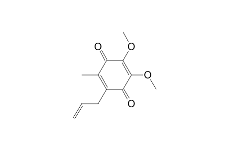 2,5-Cyclohexadiene-1,4-dione, 2,3-dimethoxy-6-methyl-5-(2-propenyl)-