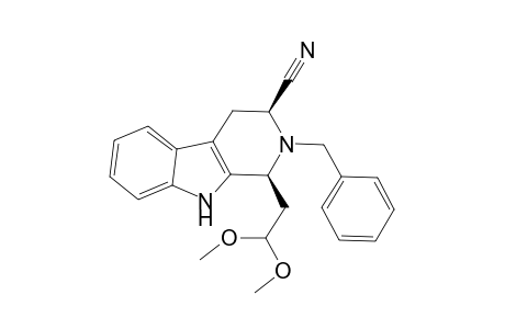 (1S,3S)-2-Benzyl-1-(2',2'-dimethoxyethyl)-1,2,3,4-tetrahydrocarboline-3-carbonitrile