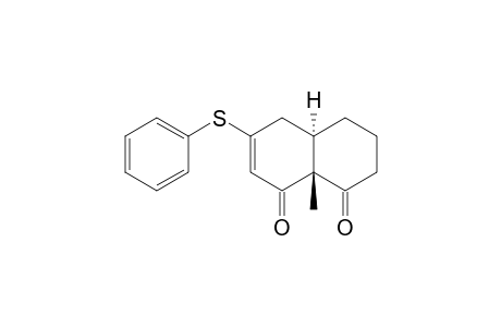 trans-3-(phenylthio)-5,6,4a,8a-tetrahydro-8a-methyl-naphthalene-1,8(4H,7H)-dione