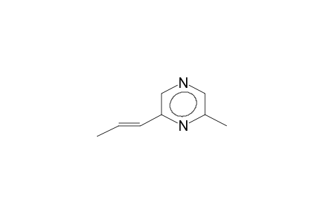 Pyrazine, 2-methyl-6-(1-propenyl)-, (E)-