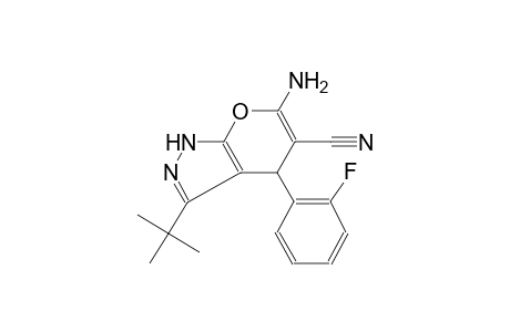 6-amino-3-tert-butyl-4-(2-fluorophenyl)-1,4-dihydropyrano[2,3-c]pyrazole-5-carbonitrile