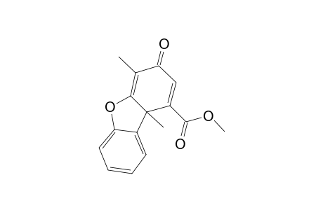 1-Dibenzofurancarboxylic acid, 3,9b-dihydro-4,9b-dimethyl-3-oxo-, methyl ester