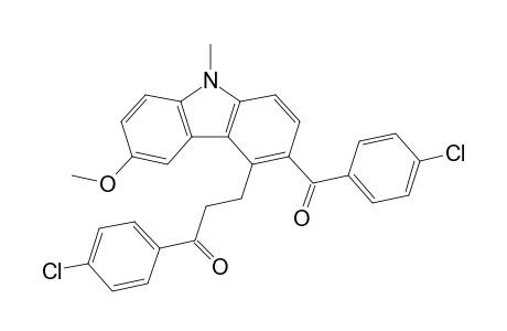 1-(4-chlorophenyl)-3-[3-(4-chlorophenyl)carbonyl-6-methoxy-9-methyl-carbazol-4-yl]propan-1-one
