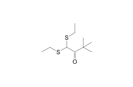1,1-Di(ethylthio)-3,3-dimethyl-2-butanone