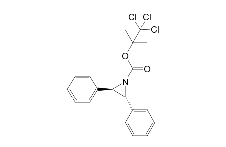 (1,1,1-trichloro-2-methylpropan-2-yl) (2R,3R)-2,3-diphenylaziridine-1-carboxylate
