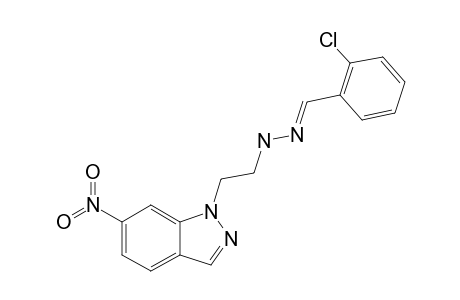 (E)-2-CHLOROBENZALDEHYDE-[2-(6-NITRO-1H-INDAZOL-1-YL)-ETHYL]-HYDRAZONE