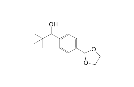 1-[4-(1,3-dioxolan-2-yl)phenyl]-2,2-dimethyl-1-propanol