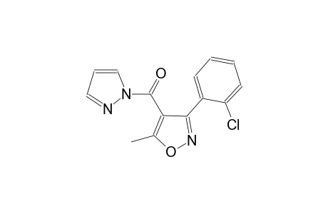 3-(2-chlorophenyl)-5-methyl-4-(1H-pyrazol-1-ylcarbonyl)isoxazole