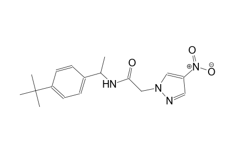 N-[1-(4-tert-butylphenyl)ethyl]-2-(4-nitro-1H-pyrazol-1-yl)acetamide