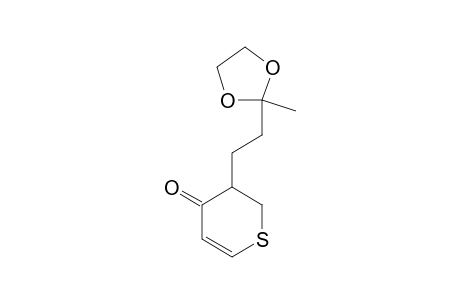 3,4-DIHYDRO-3-[2-(2-METHYL-1,3-DIOXOLAN-2-YL)-ETHYL]-4H-THIOPYRAN-4-ONE