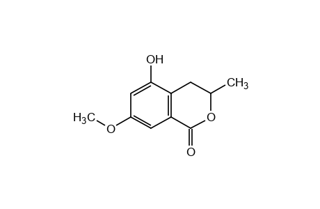 3,4-dihydro-5-hydroxy-7-methoxy-3-methylisocoumarin