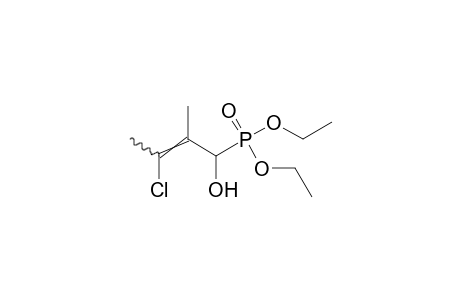 (3-chloro-1-hydroxy-2-methyl-2-butenyl)phosphonic acid, diethyl ester