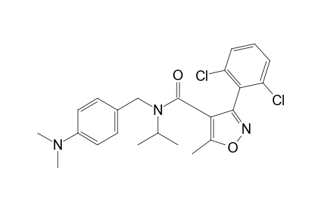 3-(2,6-dichlorophenyl)-N-[p-(dimethylamino)benzyl-N-isopropyl-5-methyl-4-isoxazolecarboxamide