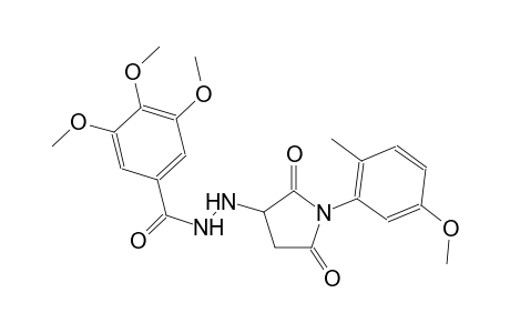 3,4,5-trimethoxy-N'-[1-(5-methoxy-2-methylphenyl)-2,5-dioxo-3-pyrrolidinyl]benzohydrazide