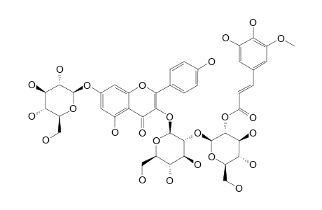 KAEMPFEROL-3-O-BETA-D-[2-(E)-5-HYDROXYFERULOYL-BETA-D-GLUCOPYRANOSYL-(1->2)-GLUCOPYRANOSIDE]-7-O-BETA-D-GLUCOPYRANOSIDE