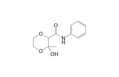 2-Hydroxy-2-methyl-N-phenyl-1,4-dioxane-3-carboxamide