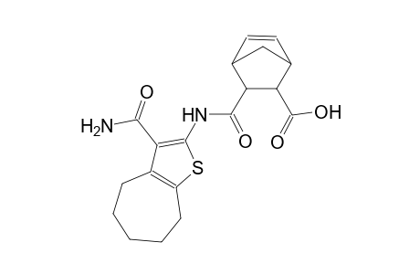 bicyclo[2.2.1]hept-5-ene-2-carboxylic acid, 3-[[[3-(aminocarbonyl)-5,6,7,8-tetrahydro-4H-cyclohepta[b]thien-2-yl]amino]carbonyl]-