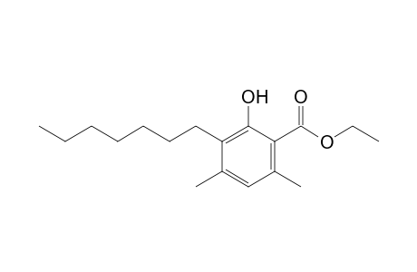 Ethyl 3-Heptyl-2-hydroxy-4,6-dimethylbenzoate