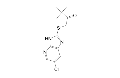 1-[(6-chloro-3H-imidazo[4,5-b]pyridin-2-yl)sulfanyl]-3,3-dimethyl-2-butanone