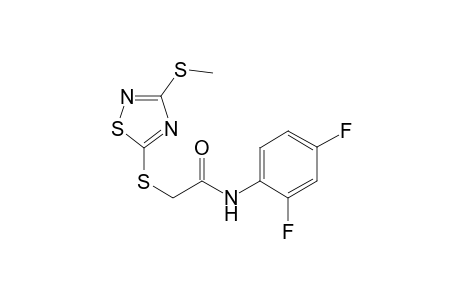 Acetamide, N-(2,4-difluorophenyl)-2-[[3-(methylthio)-1,2,4-thiadiazol-5-yl]thio]-