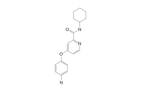 4-(4-AMINOPHENOXY)-N-CYCLOHEXYL-PYRIDINE-2-CARBOXAMIDE