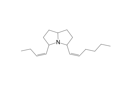 3-(Hexenyl)-5-(buitenyl)-pyrrolizidine